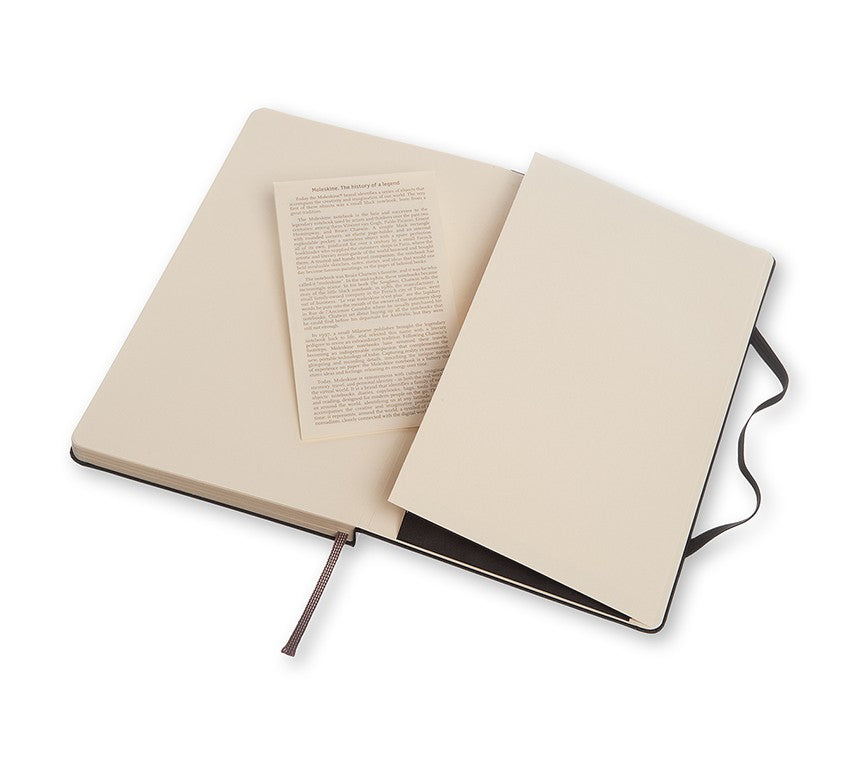 Moleskine Notizbuch – 130 × 210 mm – 240 Blatt – 70 g/m² – Hardcover, Gummiband, Lesezeichenband, schwarz, FSC