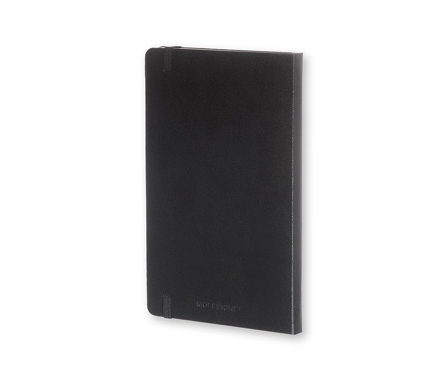Moleskine Notizbuch, 130 × 210 mm, punktkariert, Leimbindung, Hardcover, 240 Seiten, 70 g/m² – schwarz