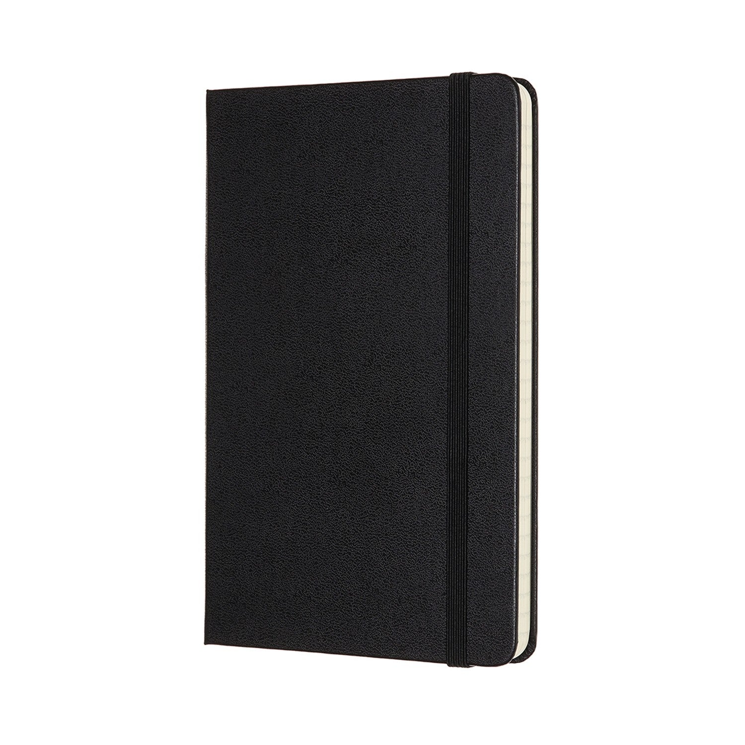 Moleskine Notizbuch, 115 × 180 mm, liniert, Leimbindung, Hardcover, 208 Seiten, 70 g/m² – schwarz