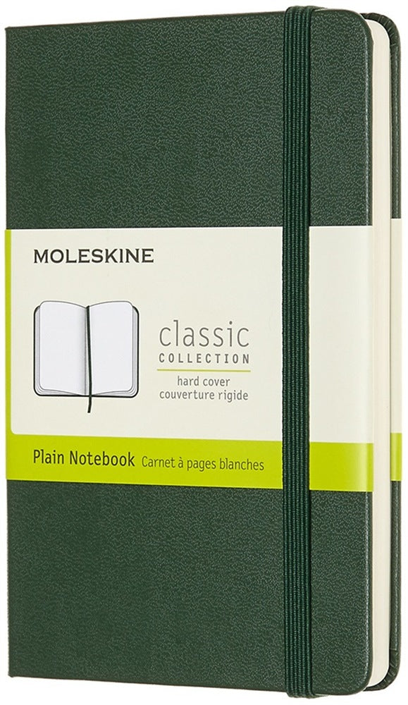 Moleskine Notizbuch – A6 – blanko – 192 Seiten – Hardcover, Gummiband, Lesezeichen – Myrtengrün
