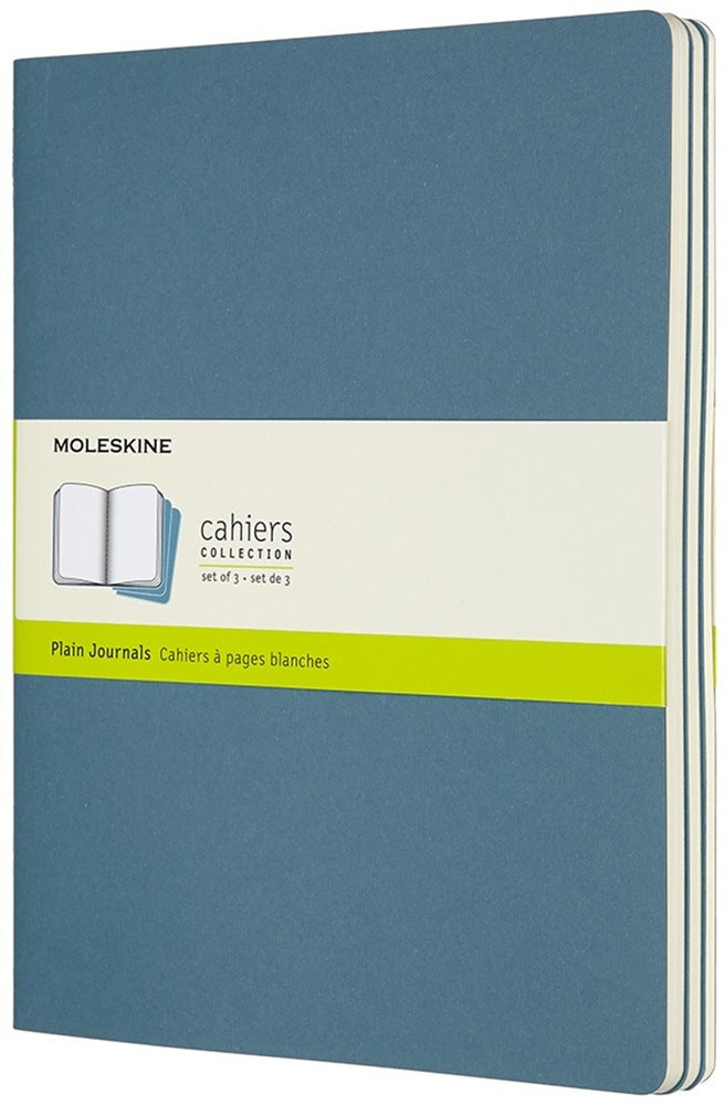 Moleskine XL Notizheft – 250 × 190 mm – blanko – 120 Seiten – blau