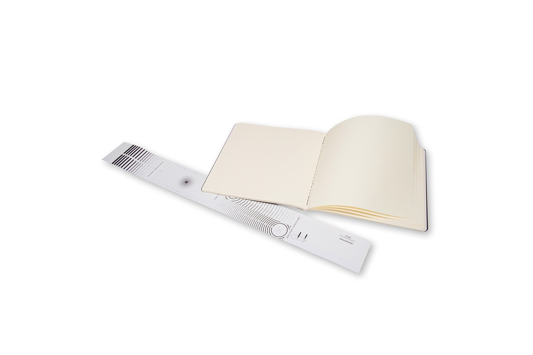 Moleskine Skizzenbuch, 19 × 19 cm, 120 g/m², 88 Seiten, schwarz, säurefrei