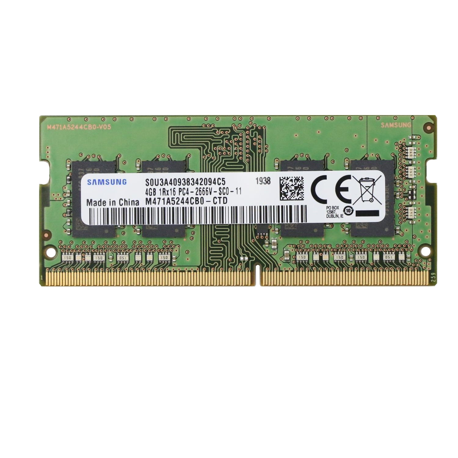 Lenovo 01AG836 – 4 GB DDR4 2'666 MHz Arbeitsspeicher, 260-poliger SO-DIMM, für Laptop