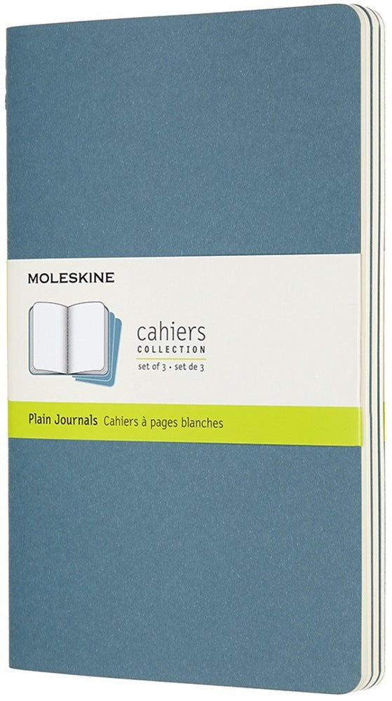 Moleskine Notizheft – A5 – blanko – 80 Seiten – Fadenheftung, heraustrennbare 16 Seiten – blau