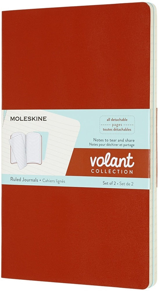 Moleskine Notizheft – 130 × 210 mm – liniert – 96 Seiten – Softcover, Korall/Marine
