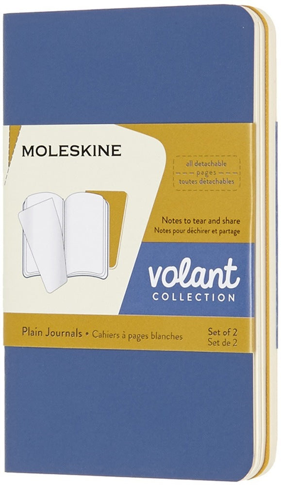 Moleskine Notizheft – 105 × 65 mm – blanko – 56 Seiten – 70 g/m² – Softcover, perforiert, abgerundete Ecken