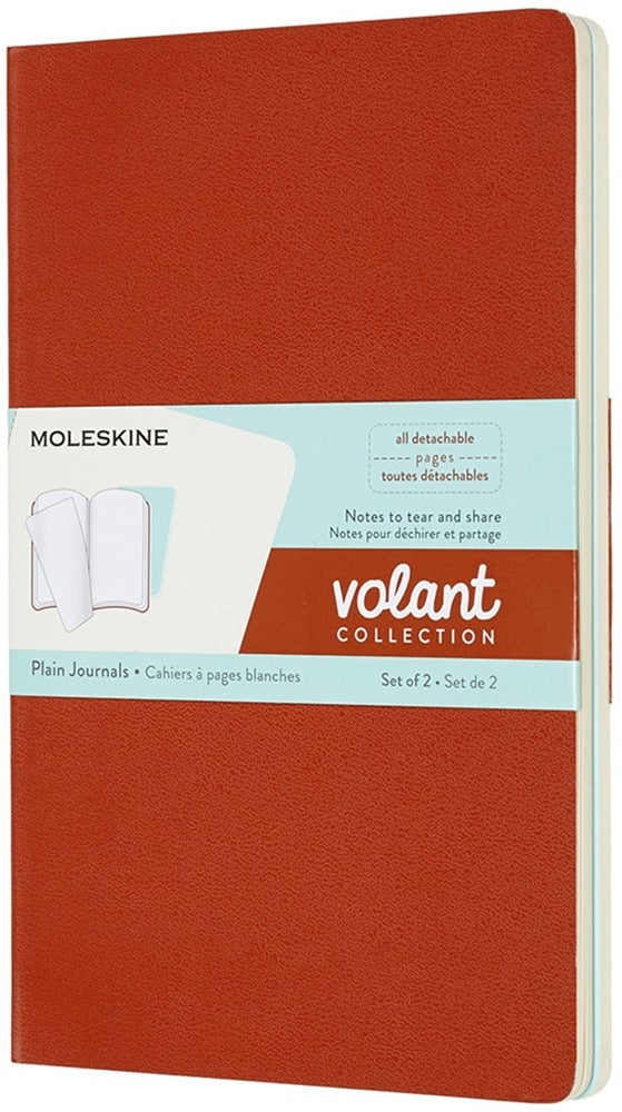 Moleskine Notizheft – 210 × 130 mm – blanko – 96 Seiten – 70 g/m² – Softcover, Korall/Marine