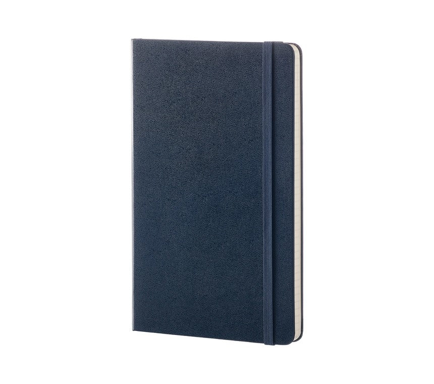 Moleskine Notizbuch A5, liniert, Fadenheftung, Hardcover, 240 Seiten, 70 g/m² – dunkelblau