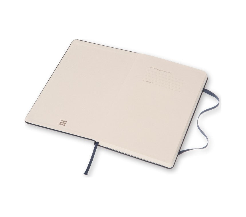 Moleskine Notizbuch A5, liniert, Fadenheftung, Hardcover, 240 Seiten, 70 g/m² – dunkelblau