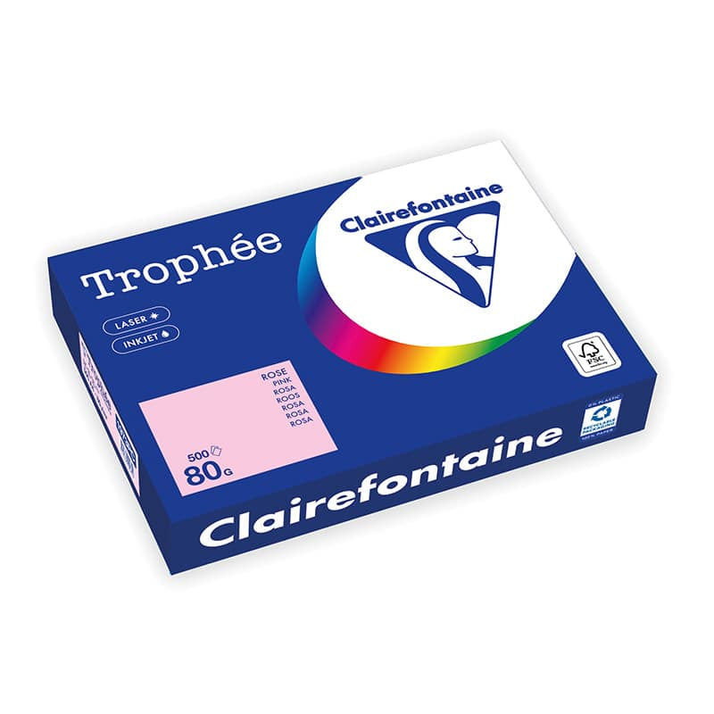 Clairefontaine Kopierpapier – A4, 120 g/m², sand – für Inkjet/Laser/Kopierer – FSC, EU Ecolabel – 250 Blatt