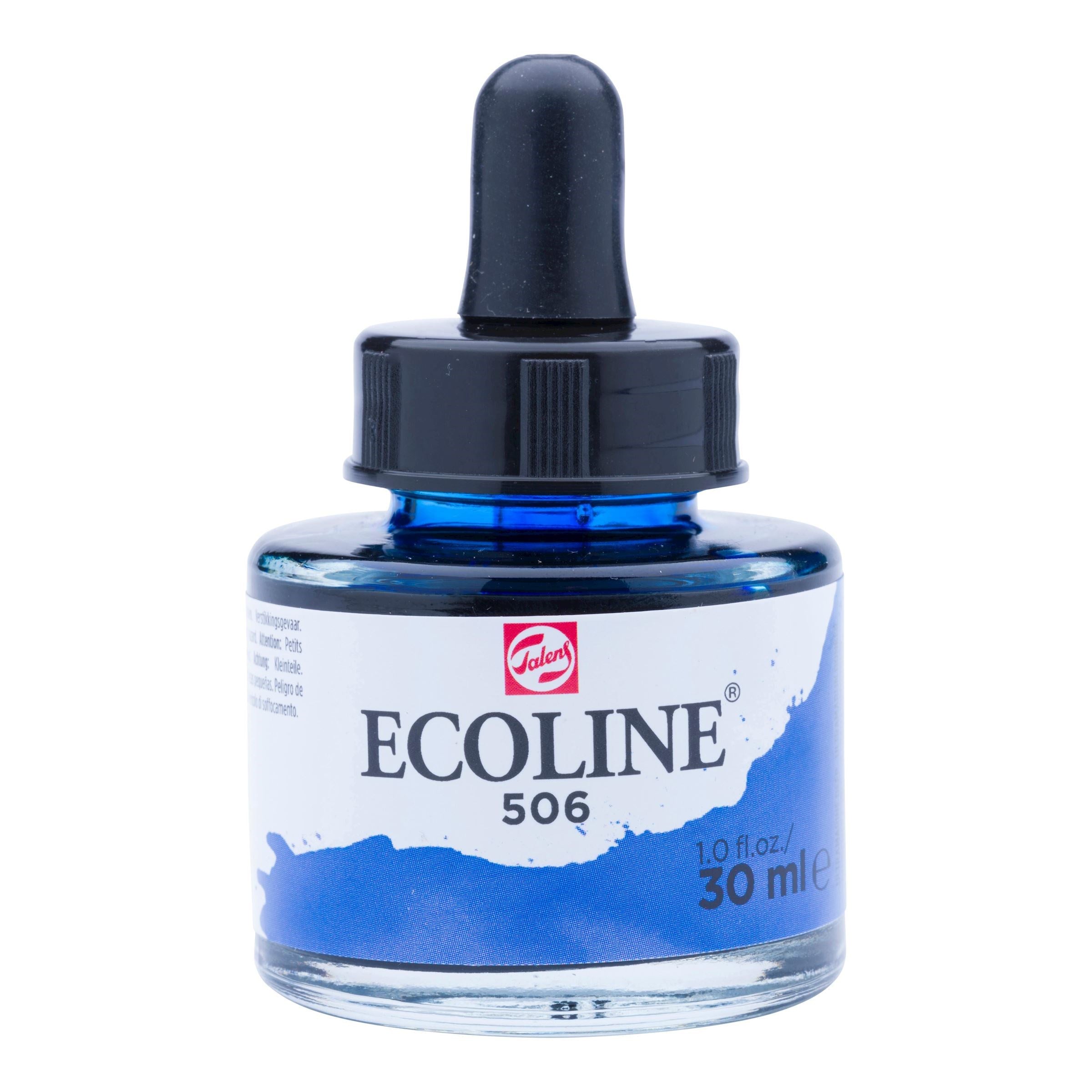 Talens Ecoline Aquarellfarbe – Ultramarin Deep – 30 ml – für Aquarellpapier, Zeichenpapier, Karton
