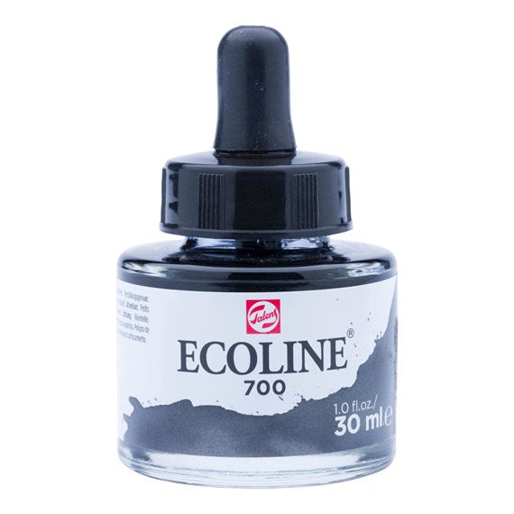 Talens Ecoline Aquarellfarbe – Schwarz – 30 ml
