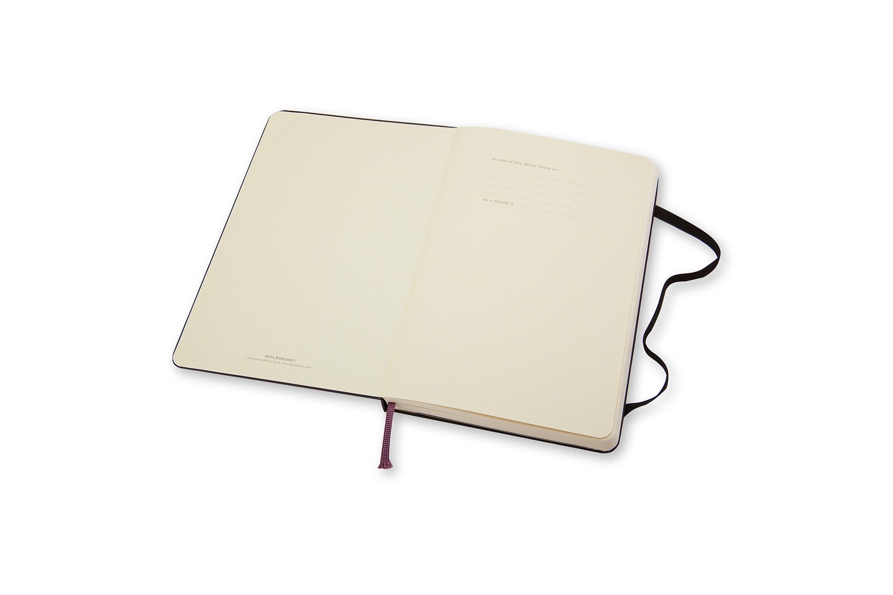 Moleskine Notizbuch A5, blanko, Fadenheftung, Hardcover, 240 Seiten, 70 g/m² – schwarz