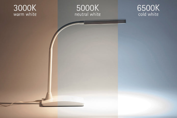 MAUL LED-Tischleuchte Pearly Colour Vario – 3-stufig dimmbar, Touchfeld – 3000–6500 K – 616 lm 5 W