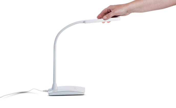 MAUL LED-Tischleuchte Pearly Colour Vario – 3-stufig dimmbar, Touchfeld – 3000–6500 K – 616 lm 5 W