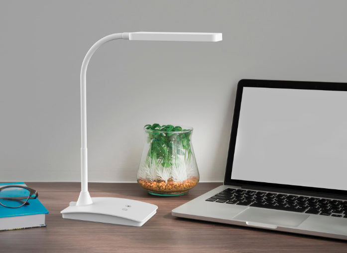 MAUL LED-Tischleuchte Pearly Colour Vario – 3-stufig dimmbar, Touchfeld – 3000–6500 K – 616 lm 5 W