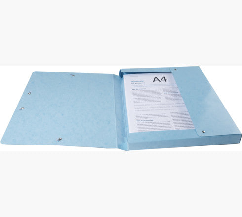 Exacompta Archivschachtel – für A4, Rücken 40 mm, 350 Blatt, Blau/Grün/Rot/Türkis, Karton, 4 Stück