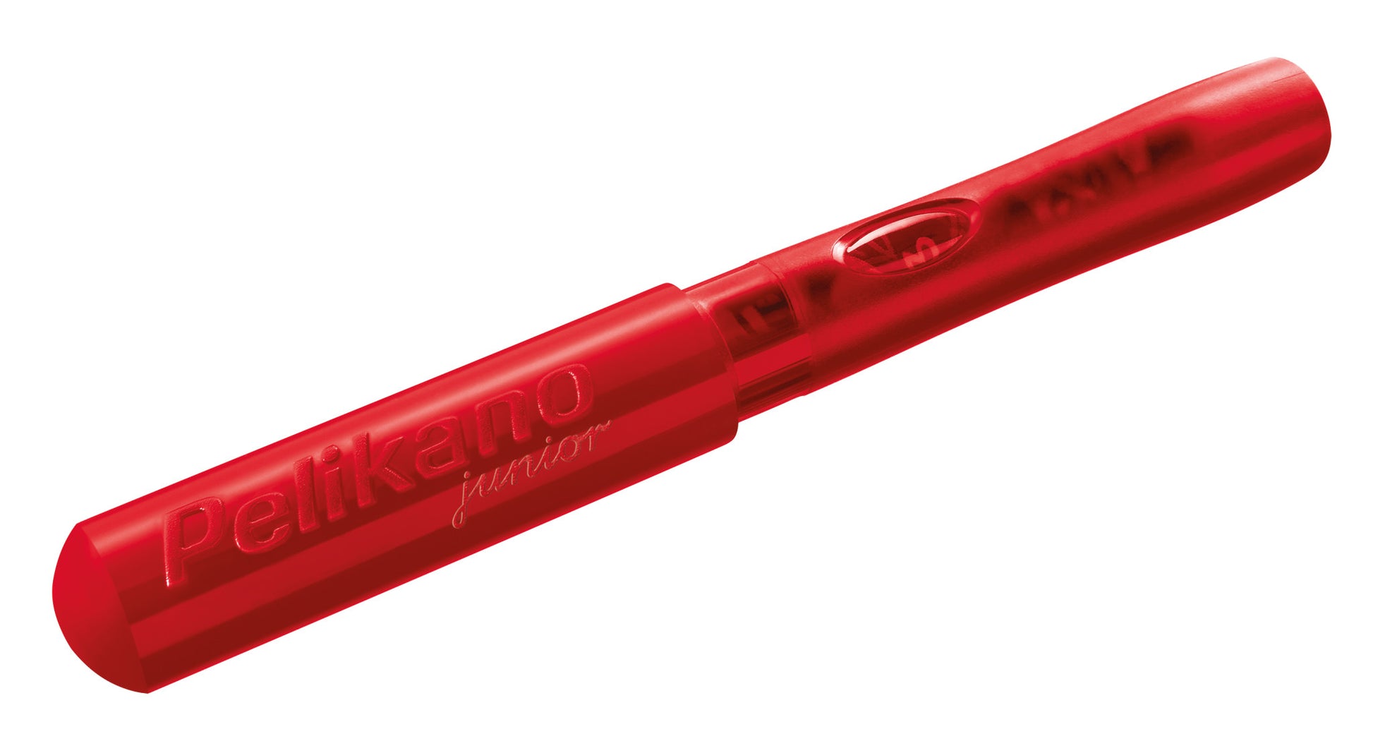 Pelikano junior – L Feder – für Linkshänder – rot, blau – Patronen