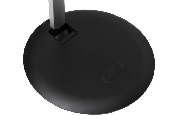 MAUL Tischleuchte Rubia – 42,5 × 37,5 cm, 340 lm, 3000–5700 K, dimmbar, USB, Touch, schwarz/silber