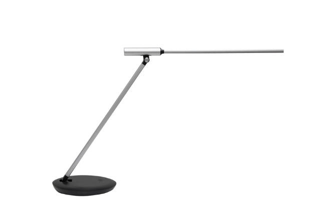 MAUL Tischleuchte Rubia – 42,5 × 37,5 cm, 340 lm, 3000–5700 K, dimmbar, USB, Touch, schwarz/silber