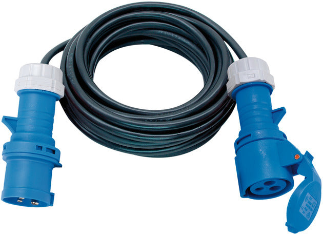 Brennenstuhl Verlängerungskabel – CEE 16/3–CEE 16/3, 25 m, IP44, Aussen, 3×2,5 mm², Schwarz