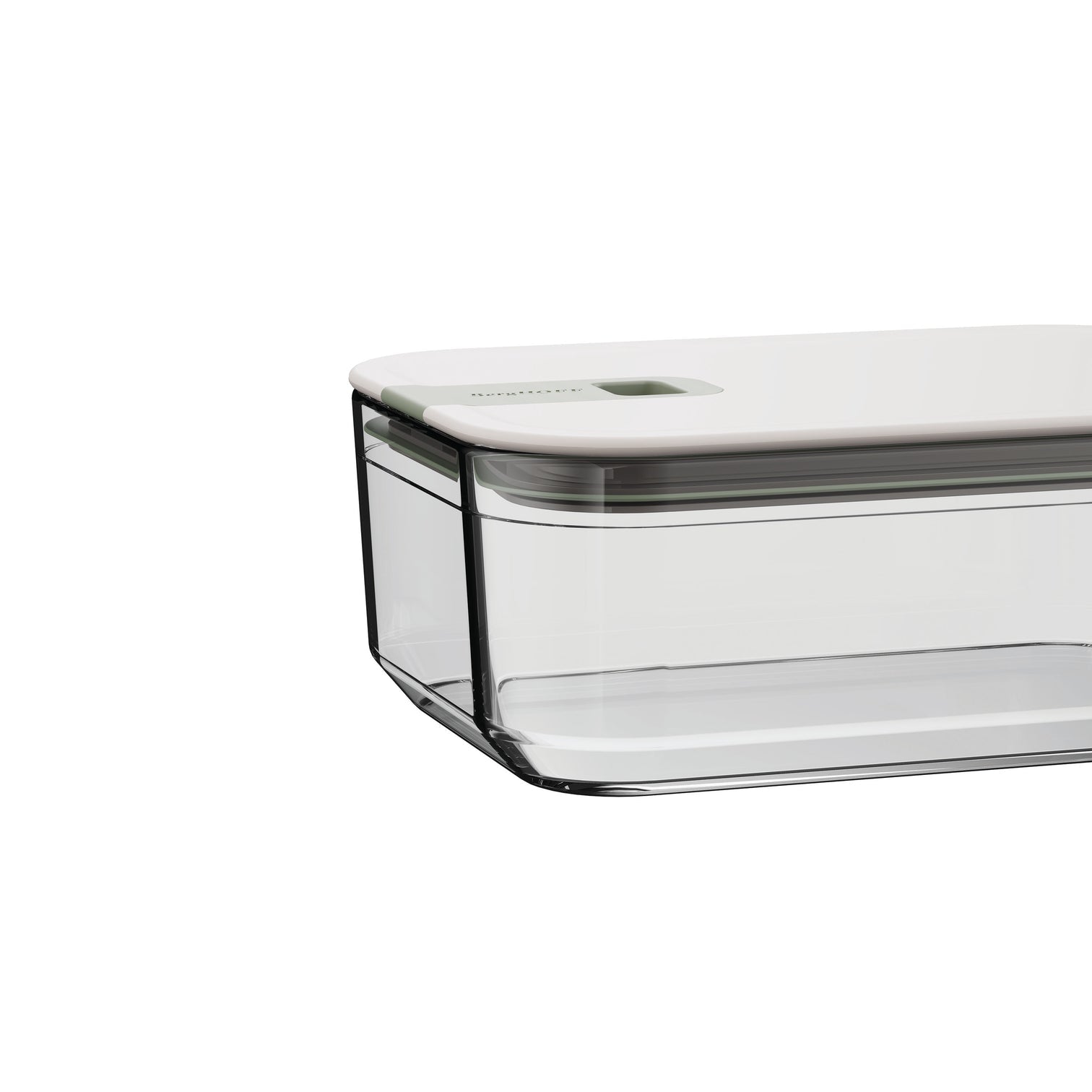 BergHOFF Vorratsdose 1,1 l, 14,1 × 14,1 × 7,4 cm, Glas, Transparent
