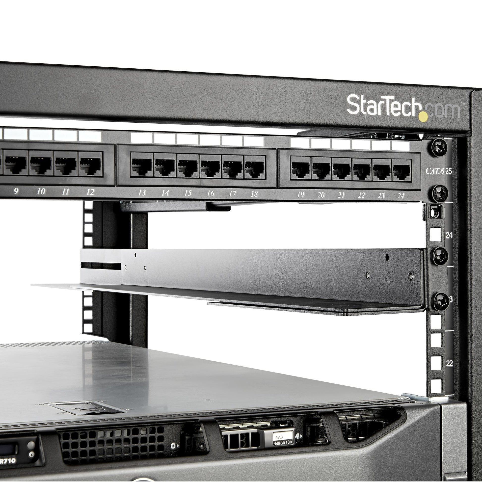 StarTech.com Rack-Schienenset 19" – 1U – 80 × 628 × 45 mm – 90,7 kg – für HPE ProLiant, Dell PowerEdge