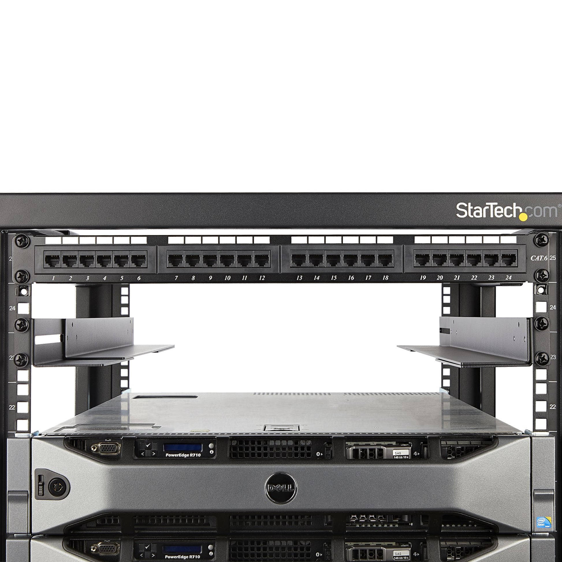 StarTech.com Rack-Schienenset 19" – 1U – 80 × 628 × 45 mm – 90,7 kg – für HPE ProLiant, Dell PowerEdge