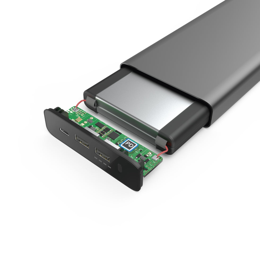 Hama Powerbank 26800 mAh, PD 60 W, 2× USB-A, 1× USB-C, für Smartphones, Tablets, Notebooks, Anthrazit
