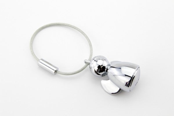 TROIKA Schlüsselanhänger Angelina Engel – Silber, 27 × 20 mm