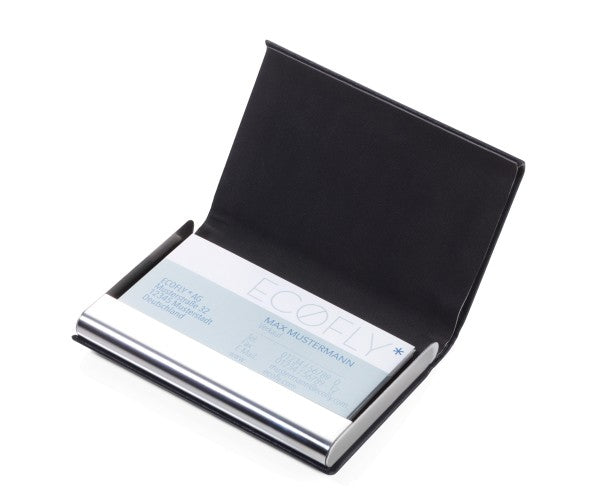TROIKA Kartenetui Marble Safe – RFID-Schutz – 95×14×64 mm – Kunstleder – Schwarz