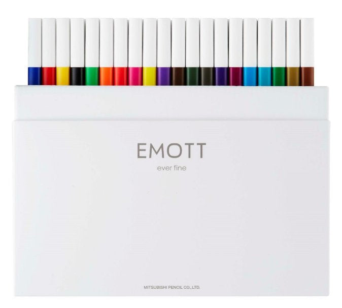Uni-Ball EMOTT Fineliner Set – 40 Stk., 0,4 mm, sortiert