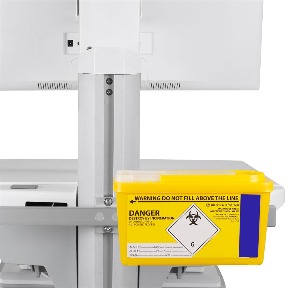 Ergotron DIN-Schienen Zubehörhalterung – Tragkraft 2,3 kg – Aluminium