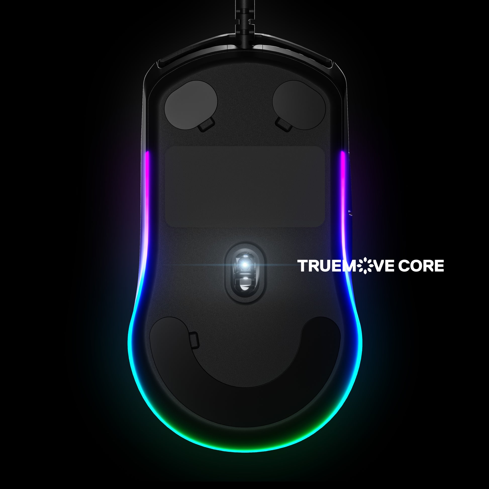 SteelSeries Rival 3 – Gaming-Maus – Kabelgebunden (USB‑A), 8500 DPI, RGB-Beleuchtung, rechts, Schwarz