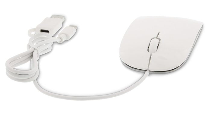 LMP Easy Mouse – Trackball-Maus – Kabelgebunden (USB-C/USB-A), beidhändig, Weiss
