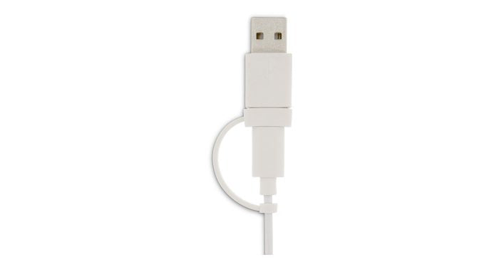 LMP Easy Mouse – Trackball-Maus – Kabelgebunden (USB-C/USB-A), beidhändig, Weiss