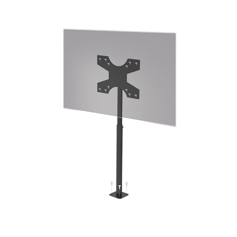 Hagor Bodenständer – 32–55" – VESA 200×200–600×400 – bis 35 kg, Höhenverstellbar, Drehbar – Schwarz