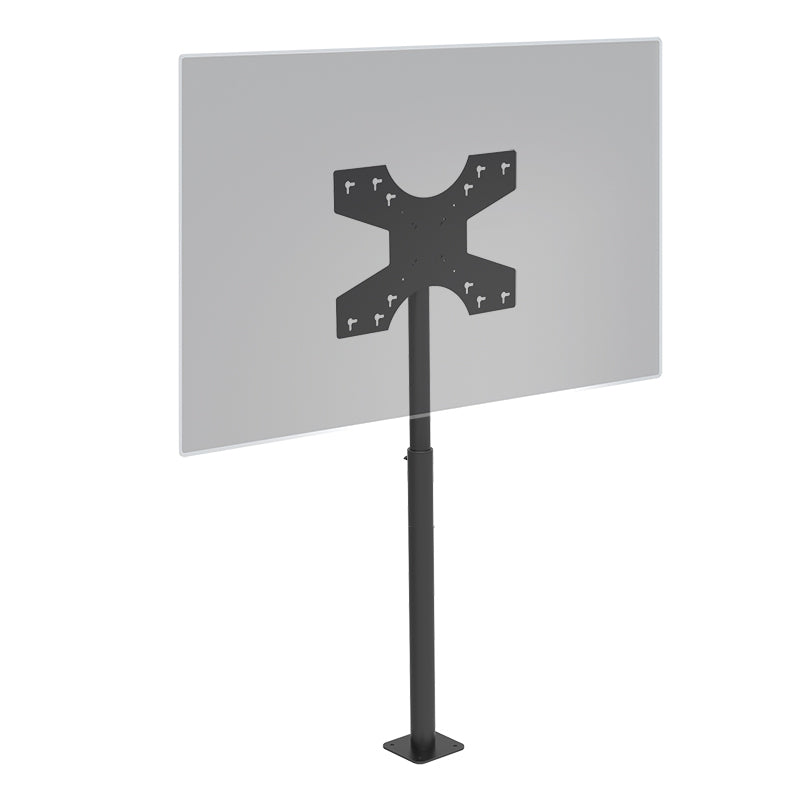 Hagor Bodenständer – 32–55" – VESA 200×200–600×400 – bis 35 kg, Höhenverstellbar, Drehbar – Schwarz