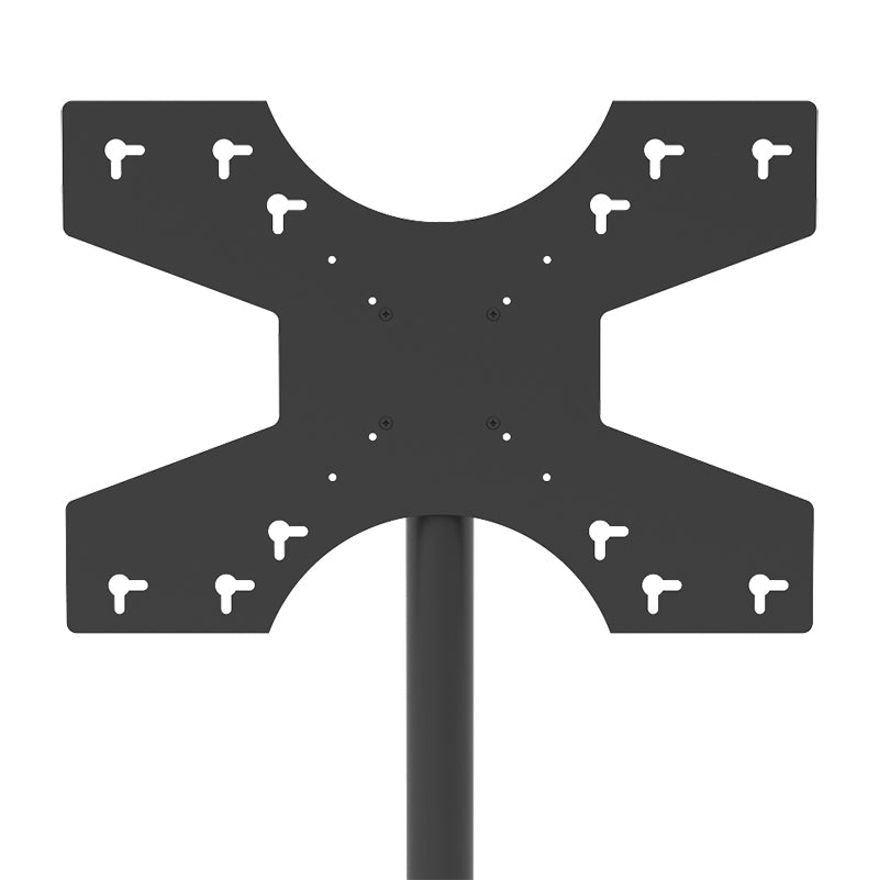 Hagor Bodenständer – 32–55" – VESA 200×200–600×400 – bis 35 kg, Höhenverstellbar, Drehbar – Schwarz
