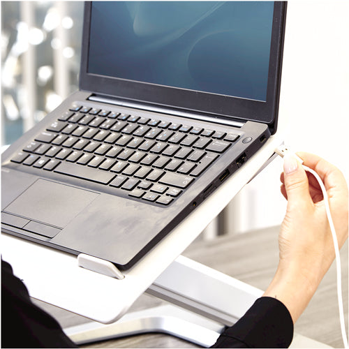 Fellowes Hana Notebookhalter – Aluminium, Weiss