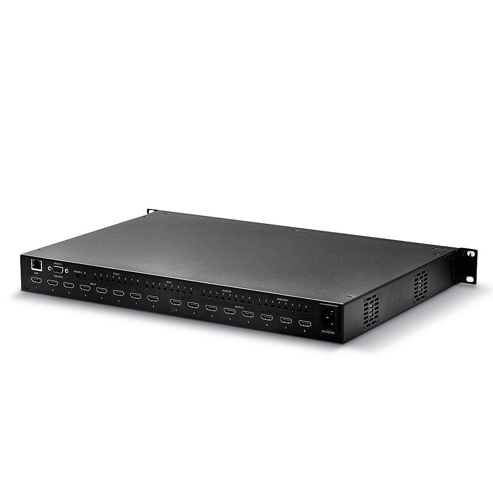 Lindy 38260 – HDMI Matrix, HDMI 2.0, Matrix 8×8, 4K@60 Hz, HDCP, Video Wall Scaling