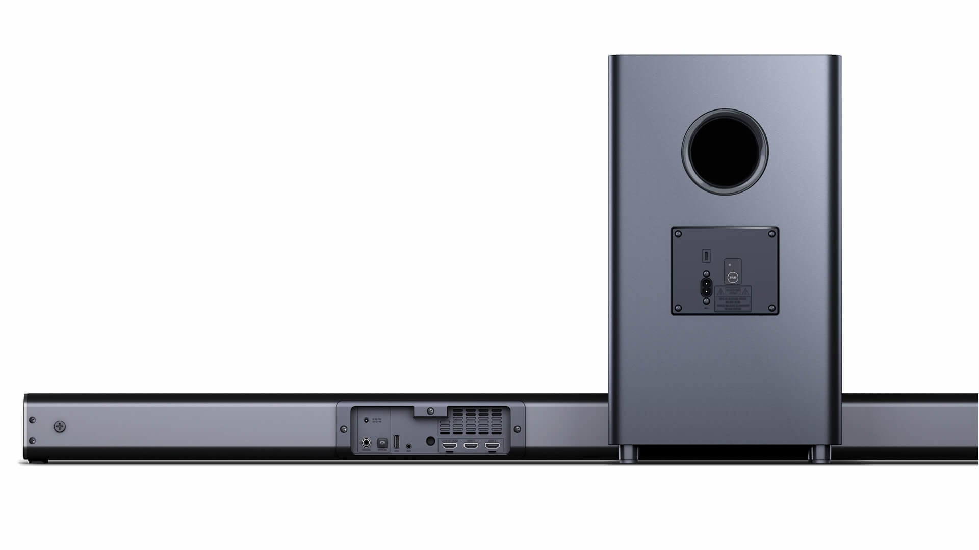 Sharp HT-SBW800 – Dolby Atmos Soundbar mit kabellosem Subwoofer – 5.1.2, 570 W, Schwarz