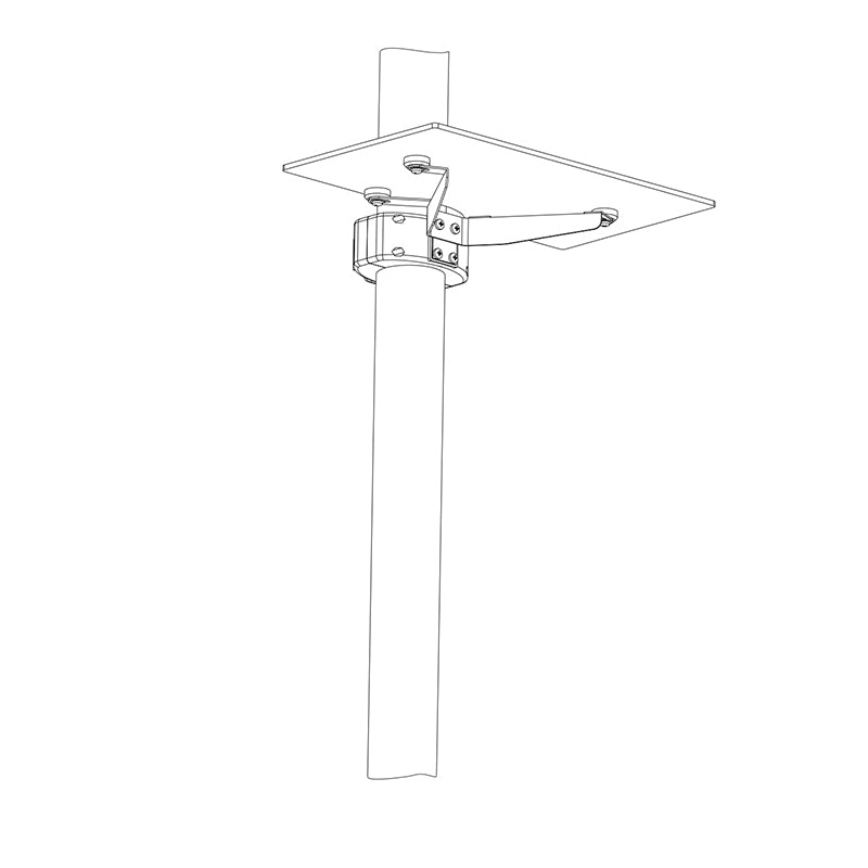 Hagor Braclabs-Stand Frontablage – AV-Ablage, höhenverstellbar, 7,5 kg, für Braclabs-Stand, Schwarz