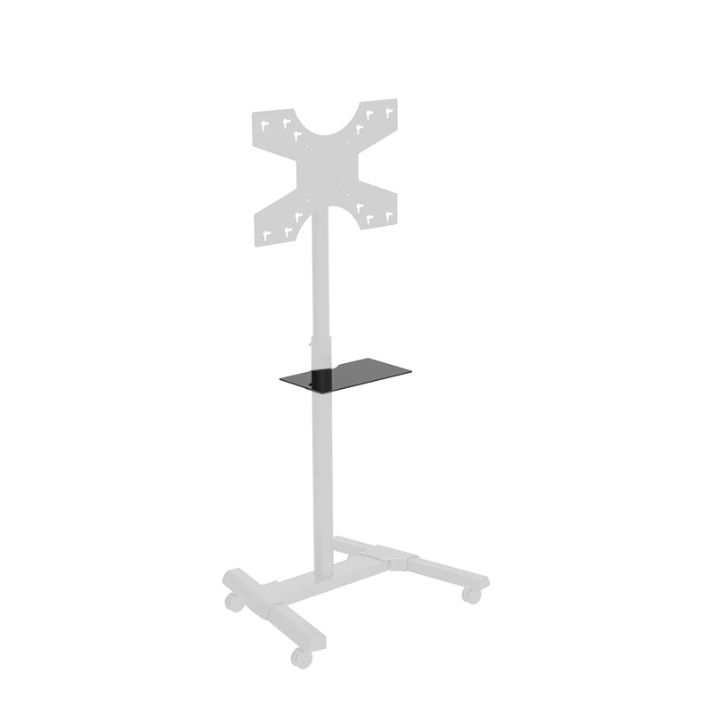 Hagor Braclabs-Stand Frontablage – AV-Ablage, höhenverstellbar, 7,5 kg, für Braclabs-Stand, Schwarz