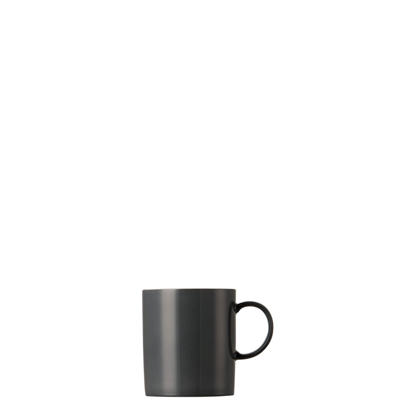 Thomas Kaffeetasse Sunny Day – 300 ml, Ø 7,2 cm, H 8,8 cm, Porzellan, Dunkelgrau, mit Henkel