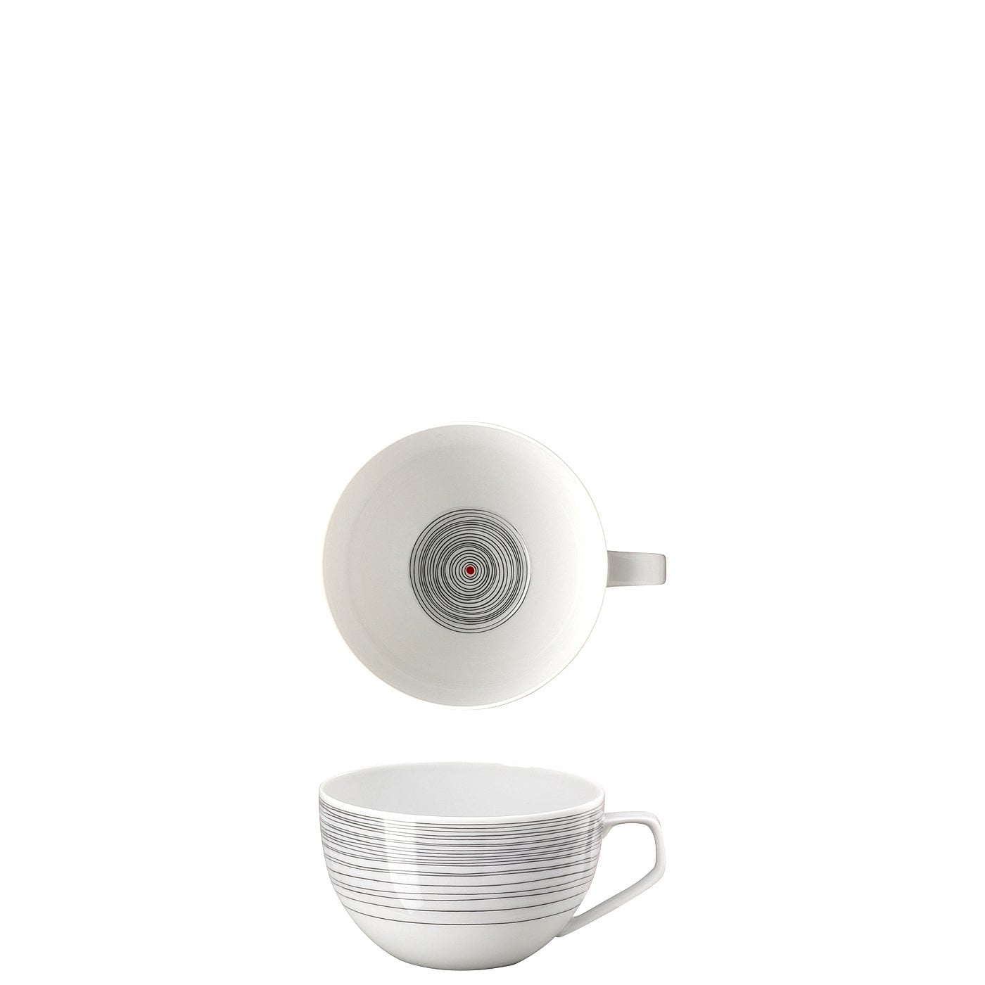 Rosenthal Kaffeetasse TAC Gropius – 300 ml, Ø 9,8 cm, Porzellan, Dunkelgrau