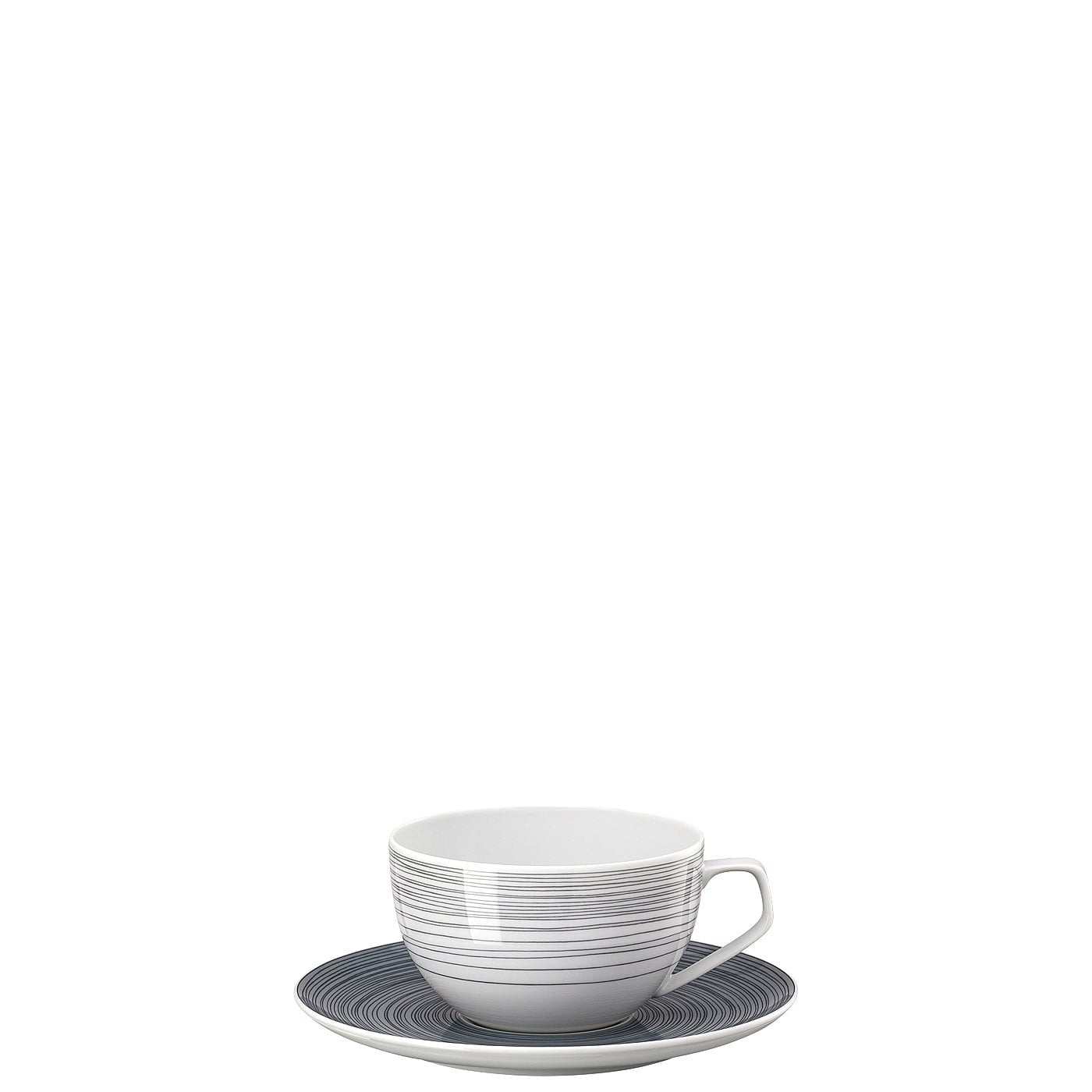 Rosenthal Kaffeetasse TAC Gropius – 300 ml, Ø 9,8 cm, Porzellan, Dunkelgrau
