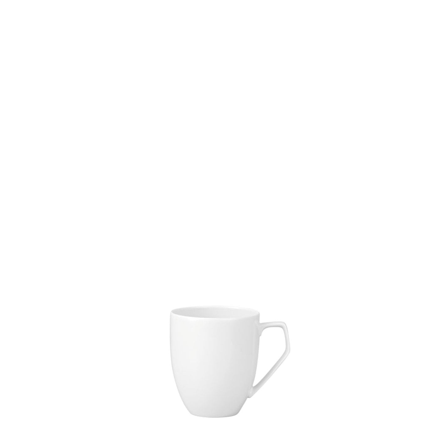 Rosenthal TAC Gropius Becher – 360 ml, Porzellan, Weiss, mit Henkel