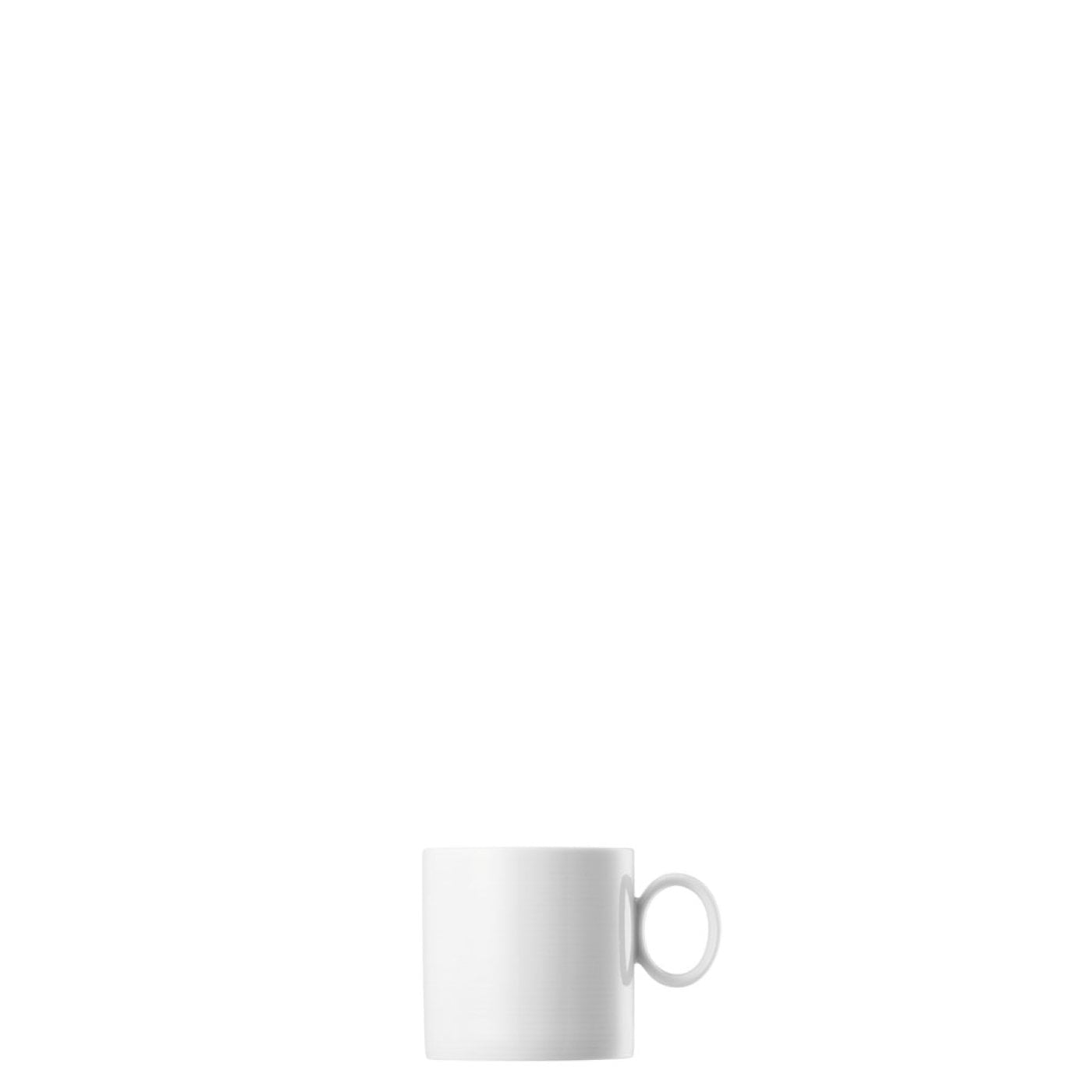 Thomas Loft Tasse – 330 ml, Ø 8,2 cm, Porzellan, Weiss, spülmaschinenfest, mikrowellengeeignet