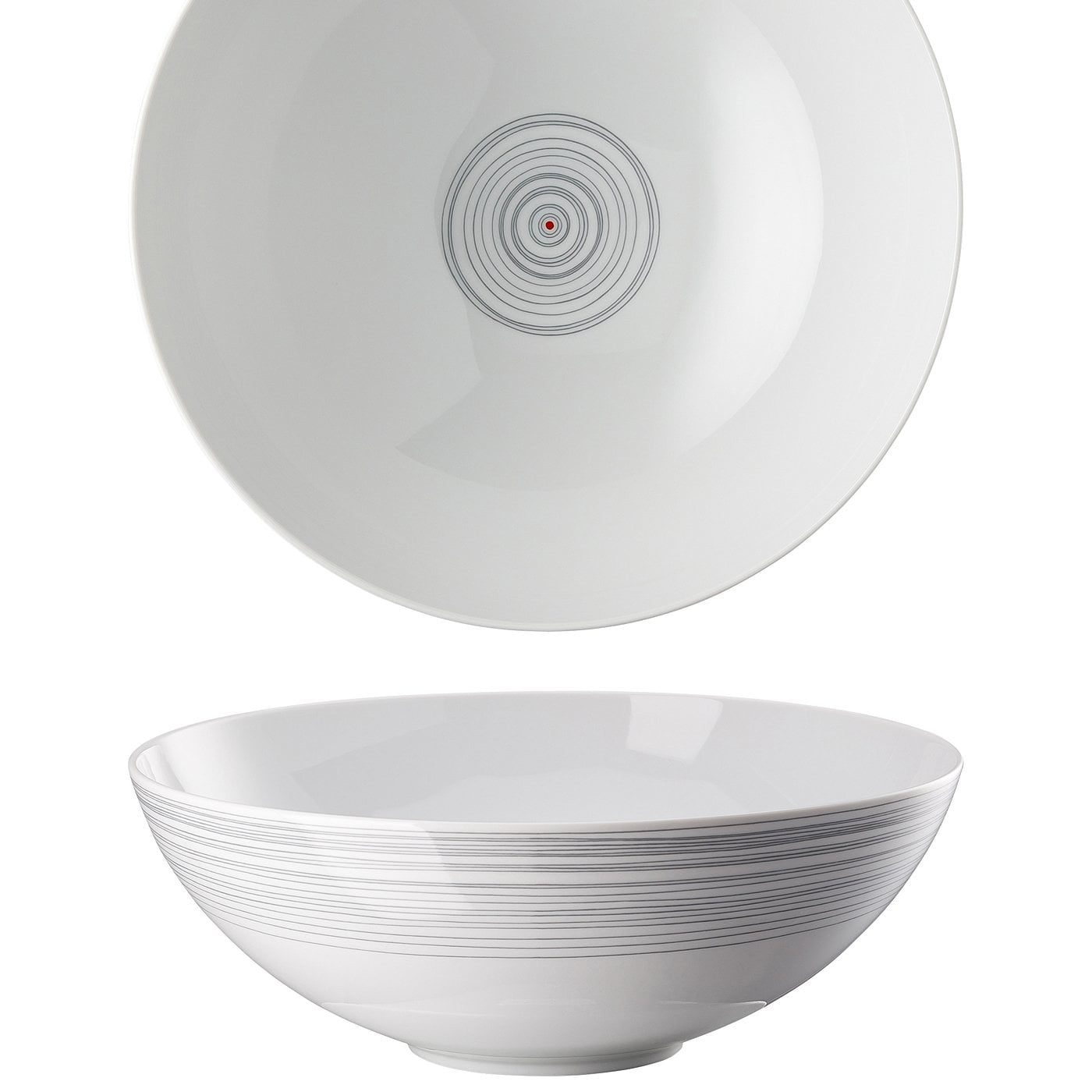 Rosenthal Schüssel TAC Gropius – 2,8 l, Ø 26 cm, Porzellan, Grau